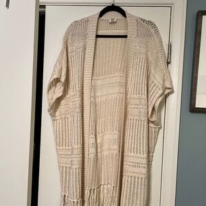 EEUC. Matilda Jane Good Hart crochet open kimono size XS/S